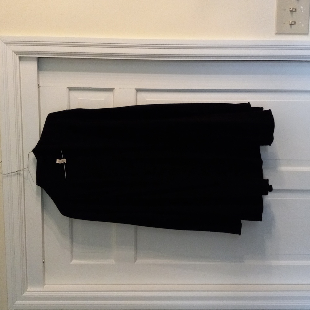 GAIAM Black Open-Front Ribbed Cardigan - Picture 7 of 12